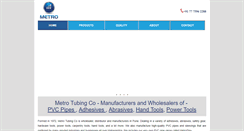 Desktop Screenshot of metrotubing.com